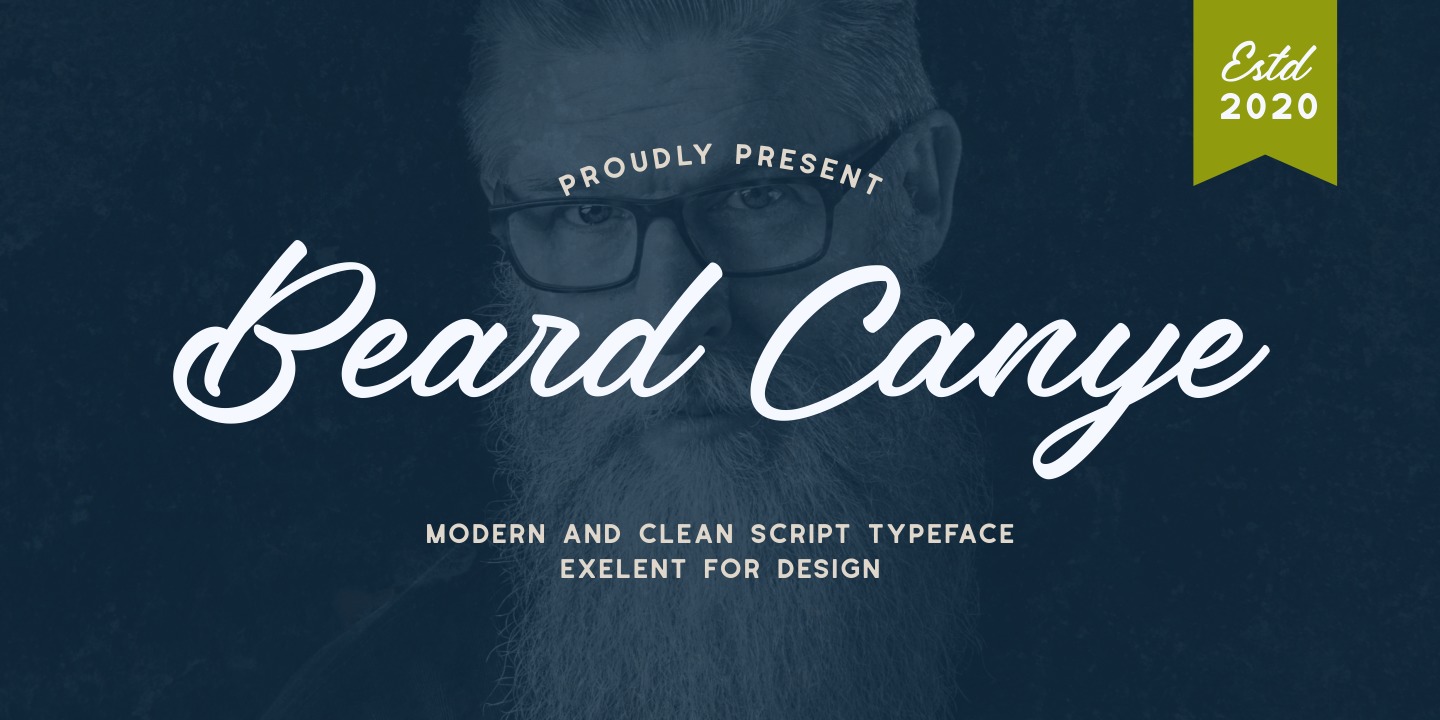 Пример шрифта Beard Canye #1